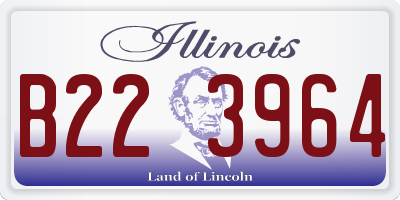 IL license plate B223964