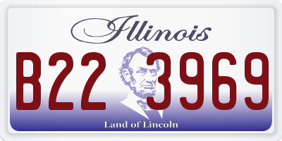 IL license plate B223969