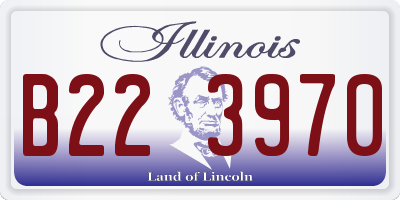 IL license plate B223970