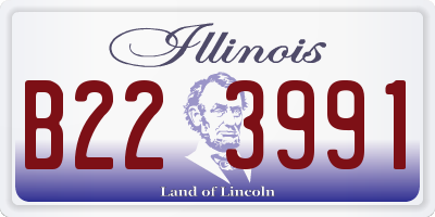 IL license plate B223991