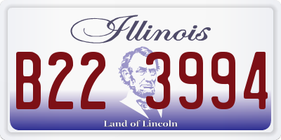 IL license plate B223994