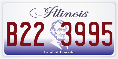 IL license plate B223995