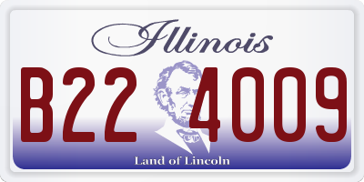 IL license plate B224009
