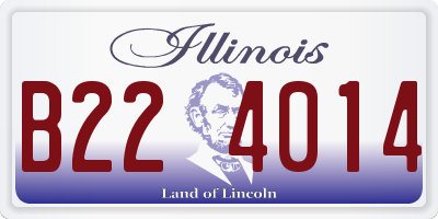 IL license plate B224014