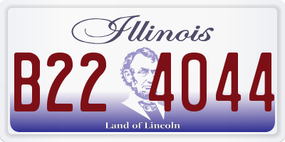 IL license plate B224044