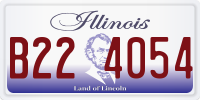 IL license plate B224054