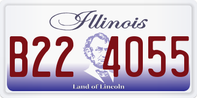 IL license plate B224055