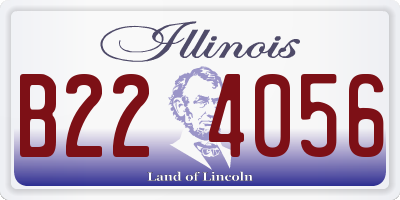 IL license plate B224056