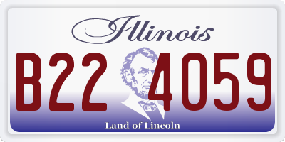 IL license plate B224059