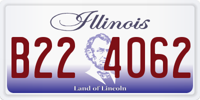 IL license plate B224062