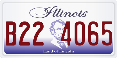 IL license plate B224065