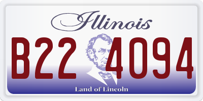IL license plate B224094