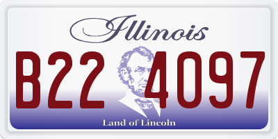 IL license plate B224097