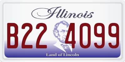 IL license plate B224099