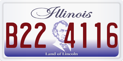 IL license plate B224116