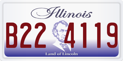 IL license plate B224119