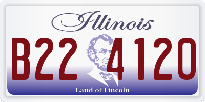 IL license plate B224120