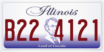 IL license plate B224121