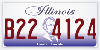 IL license plate B224124