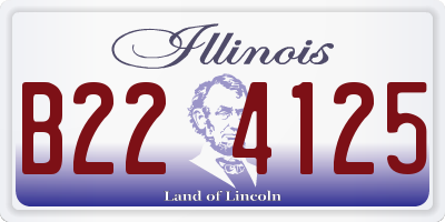 IL license plate B224125