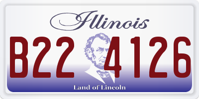 IL license plate B224126