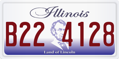 IL license plate B224128