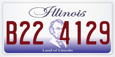 IL license plate B224129