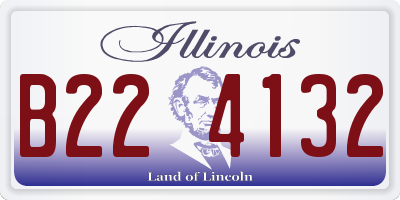 IL license plate B224132