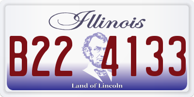 IL license plate B224133