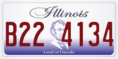 IL license plate B224134