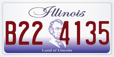 IL license plate B224135