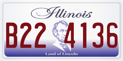 IL license plate B224136