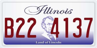 IL license plate B224137