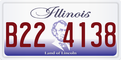 IL license plate B224138