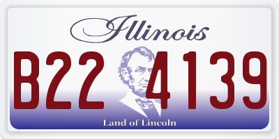 IL license plate B224139
