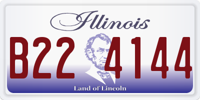 IL license plate B224144