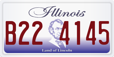 IL license plate B224145