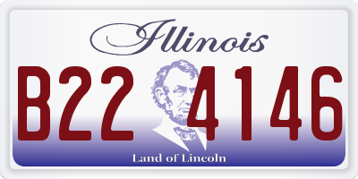 IL license plate B224146