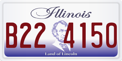 IL license plate B224150