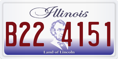 IL license plate B224151