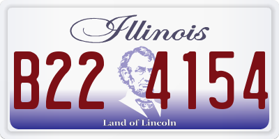 IL license plate B224154