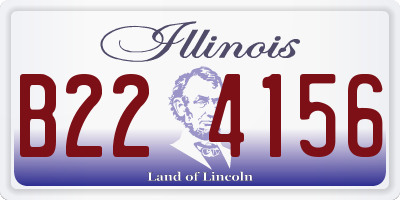 IL license plate B224156