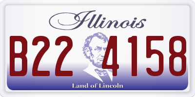 IL license plate B224158
