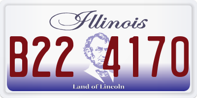 IL license plate B224170