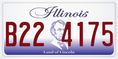 IL license plate B224175