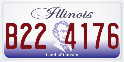 IL license plate B224176