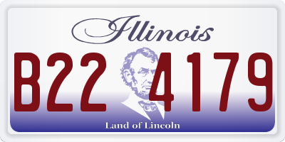 IL license plate B224179