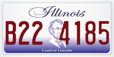 IL license plate B224185