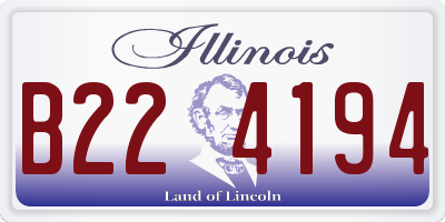 IL license plate B224194