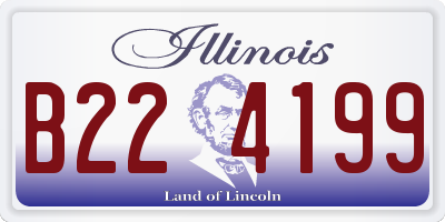 IL license plate B224199